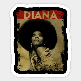 TEXTURE ART-Diana Ross - RETRO STYLE Sticker